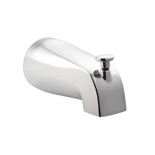 PULSE Showerspas Brass Tub Spout with Slip Fit Connection in Chrome