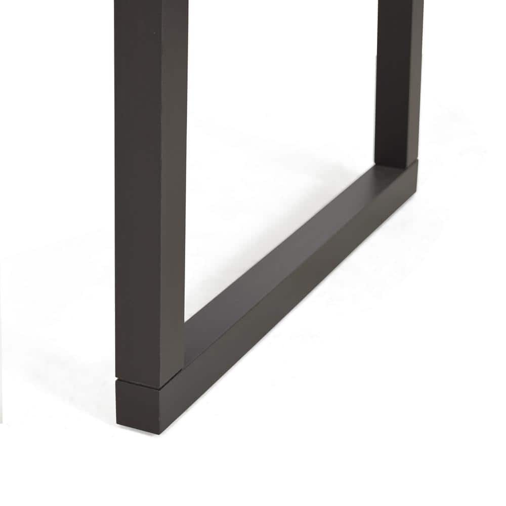 Transitional Cherry and Ebony Wood Rectangular Cocktail Table