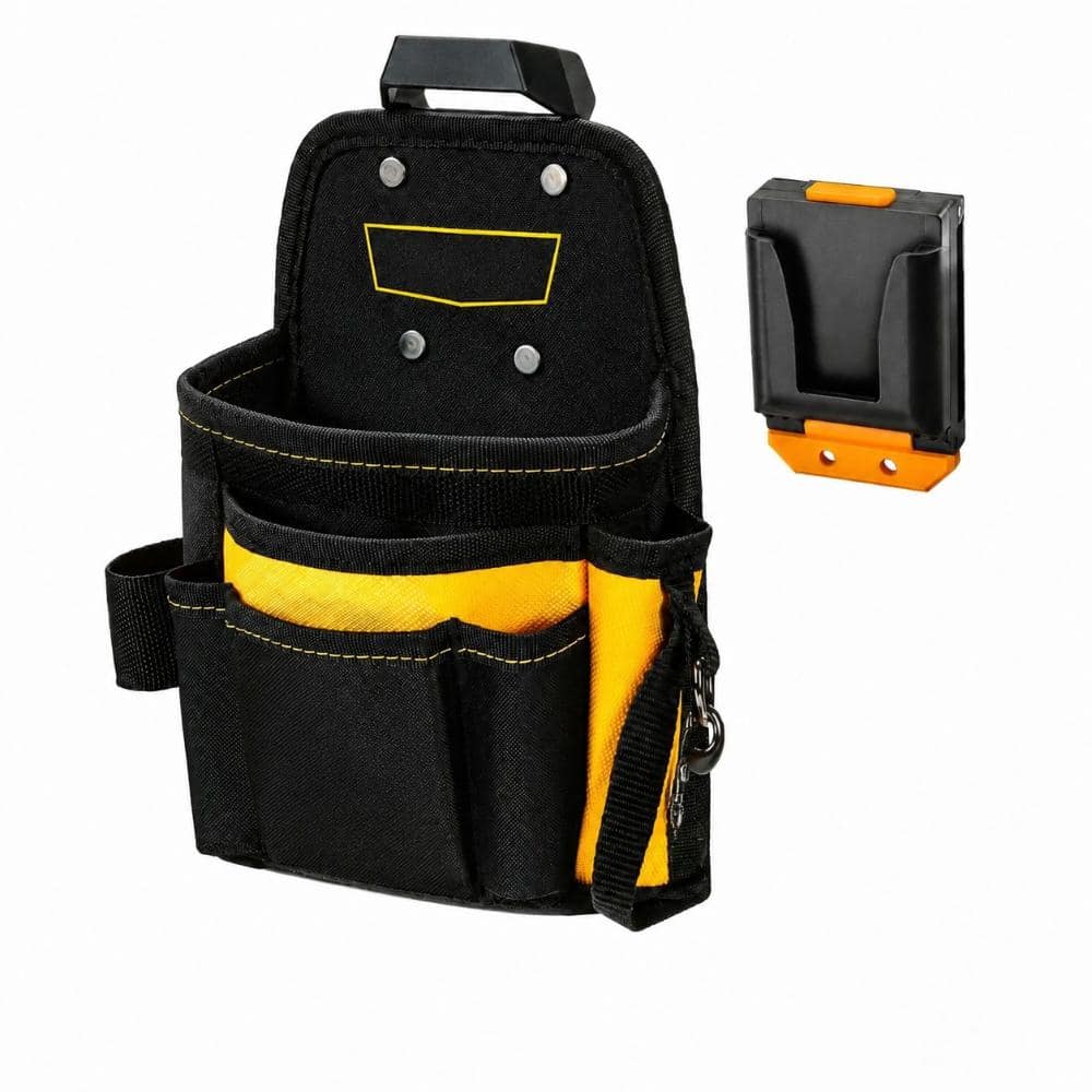 Heavy Duty Electrician Tool Belt Pouch with Clip, Multi-Pocket Utility Tool Bag Organizer for Carpenters, Garden price history on PriceWatchPro
