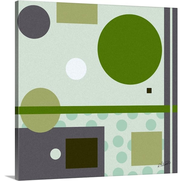 GreatBigCanvas "Green Geo" by RUPA Art Canvas Wall Art