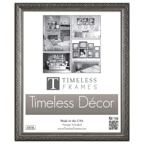 Timeless Frames Carrington 1-Opening 16 in. x 20 in. Pewter Picture Frame