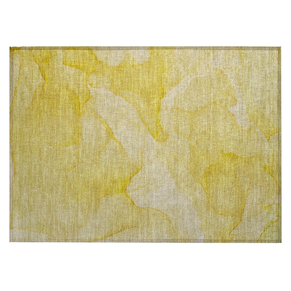 Chantille ACN509 Gold 1 ft. 8 in. x 2 ft. 6 in. Machine Washable Indoor/Out