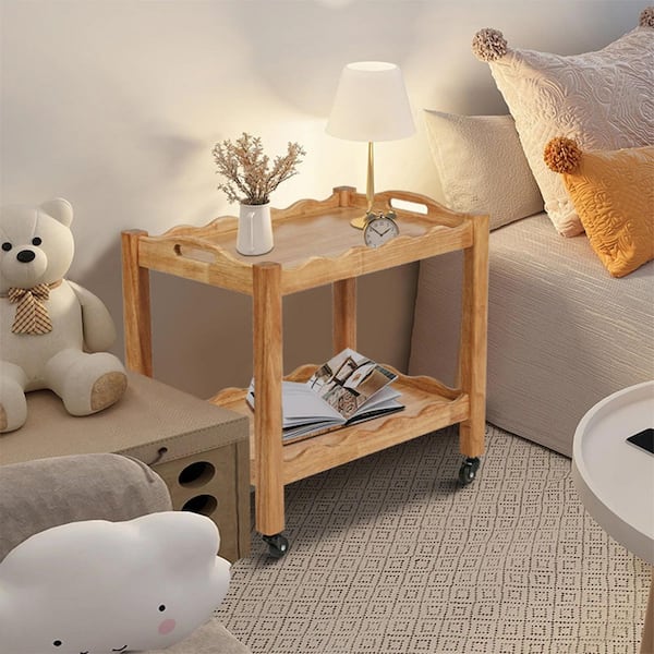 RELAX FOAM LIBEN SIDE TABLE 新品 Noble House Parker 23.6 in. Natural Wood Rectangle Rubber Wood End