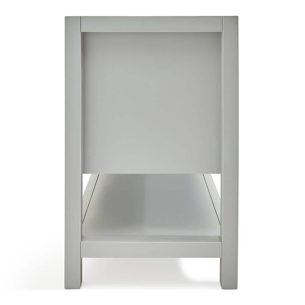 Magnolia 72" Double Freestanding Grey Wood Bathroom Vanity