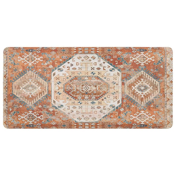 Mohawk Home Desperado Terracotta 20 in. x 42 in. Kitchen Mat