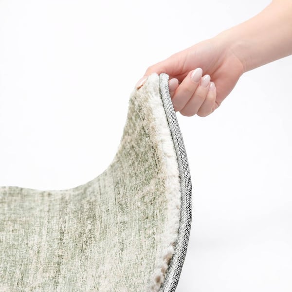 Dream Shag Premium Machine Washable Abstract ADS747 Sage 9 ft. x 12 ft. Area Rug