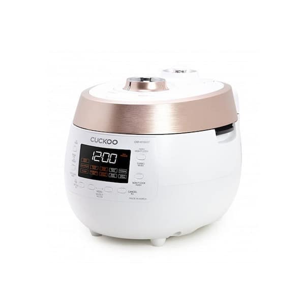 Cuckoo 6-Cup White Heating Twin Pressure Rice Cooker CRP-RT0609FW