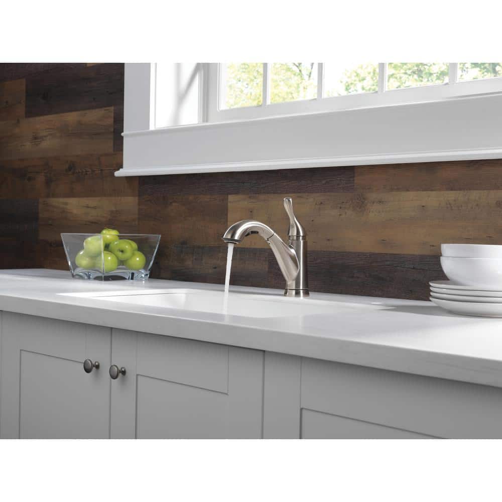 Stainless Steel Single Handle Pull-Out Kitchen Faucet
