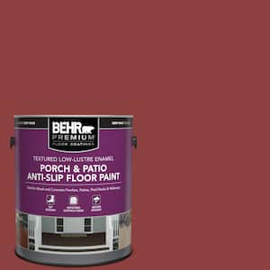 1 gal. #BXC-27 Carriage Red Textured Low-Lustre Enamel Interior/Exterior Porch and Patio Anti-Slip Floor Paint