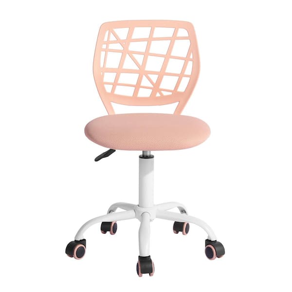 FurnitureR Carnation Pink Upholstery Task Chair