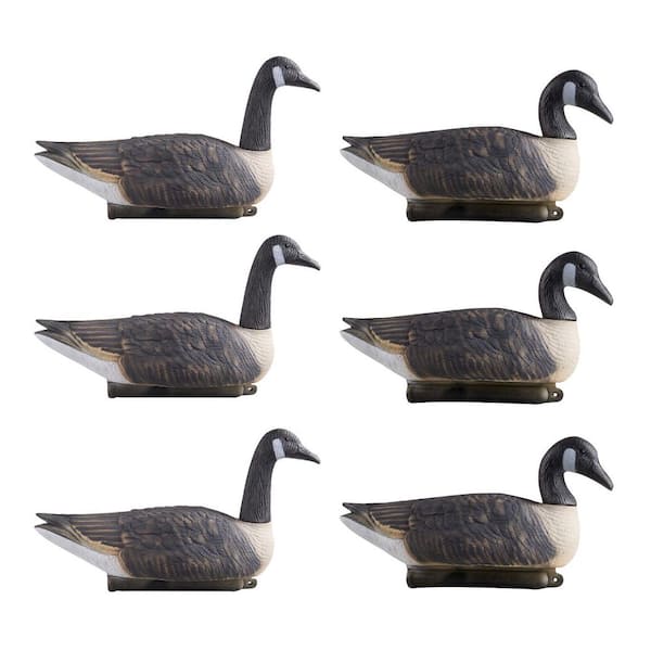 Canada Goose Decoys, Durable Plastic Floaters with Realistic Paint for Hunting, Pool, Pond, Lake, Garden, 6-Pack