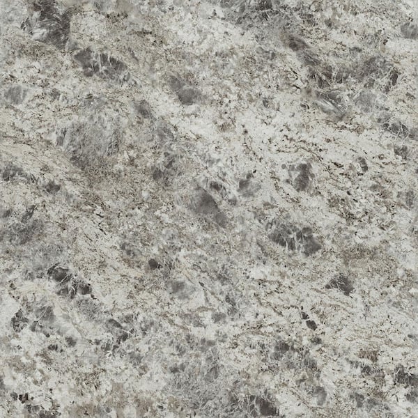 FORMICA 5 ft. x 12 ft. Laminate Sheet in 180fx Silver Flower Granite with Artisan Finish