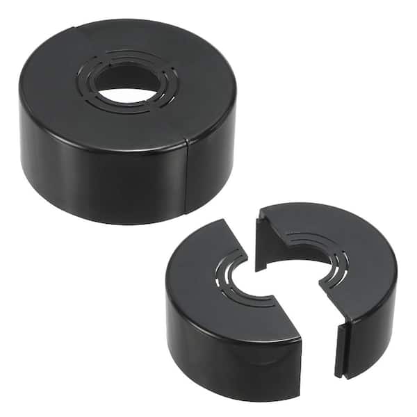 LUKVIZO 2-Pack Cuttable ABS Round Wall Split Flange Escutcheon Plate ...