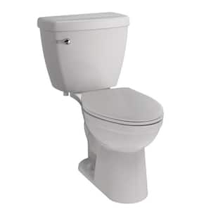 Foundations 2-piece 1.28 GPF Single Flush Elongated Front Toilet in White Seat Included (3-Pack)