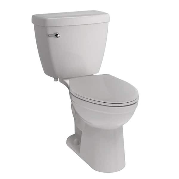 Delta Foundations 2-piece 1.28 GPF Single Flush Elongated Front Toilet in White Seat Included (3-Pack)