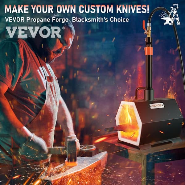 VEVOR Propane Forge Portable, Single Burner Tool and Knife Making