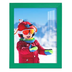 Grooved 8 in. x 10 in. Green Picture Frame