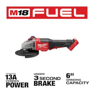 M18 FUEL 18- V Lithium-Ion Brushless Cordless 4-1/2 in./6 in. Braking Grinder with Cordless Drywall Screw Gun