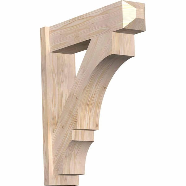 Ekena Millwork 8 in. x 34 in. x 30 in. Balboa Craftsman Smooth Douglas Fir Outlooker