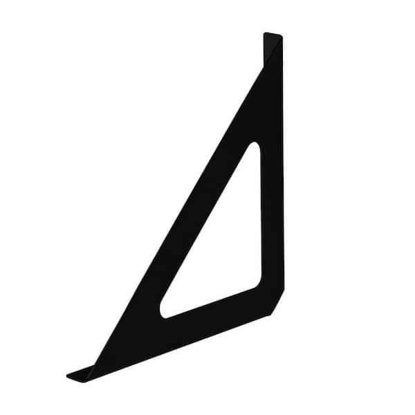 TRI 7.5 in. Black Steel Shelf Bracket