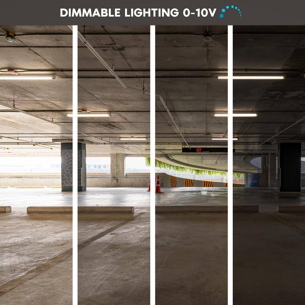 White 4-Foot Slim LED Linear Shop Light with Adjustable Color Temperature
