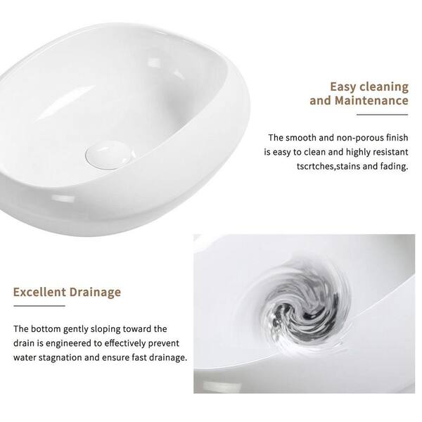 EEN ANDRO TAKIANG INC 18.1 in. x 14.97 in. Oval Ceramic Vessel