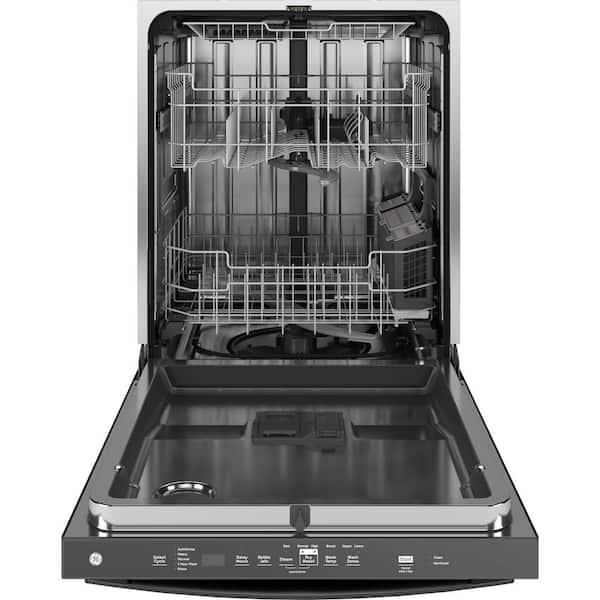 24 in. Black Top Control Built-In Tall Tub Dishwasher with 3rd Rack, Bottle Jets, 45 dBA