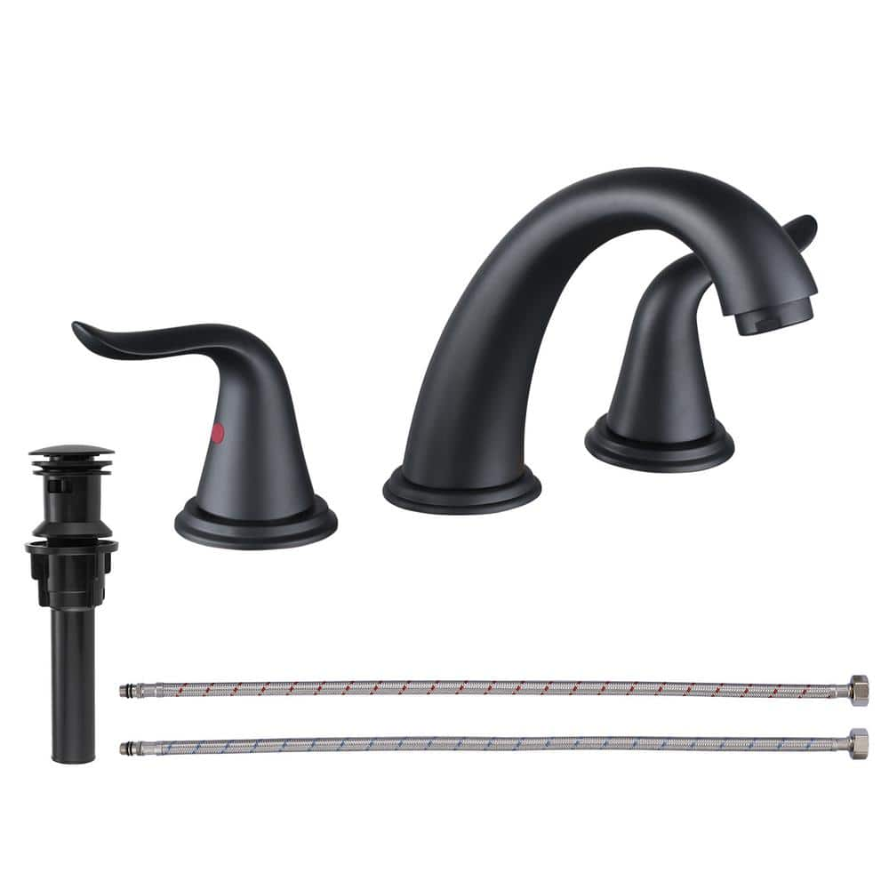 ARCORA 8 in. Widespread Bathroom Faucet with Pop Up Drain, 3 Hole ...