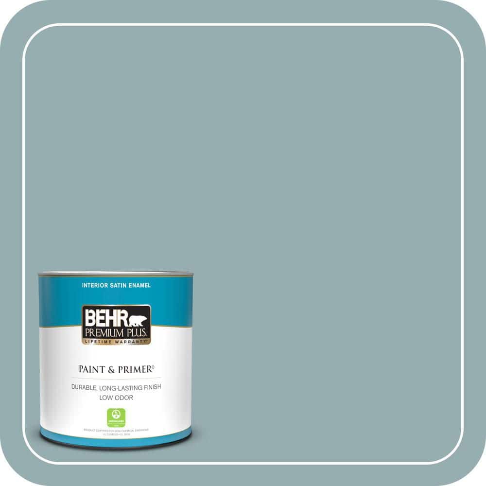 1 qt. #ICC-66 Quiet Moment Satin Enamel Low Odor Interior Paint & Primer price history on PriceWatchPro