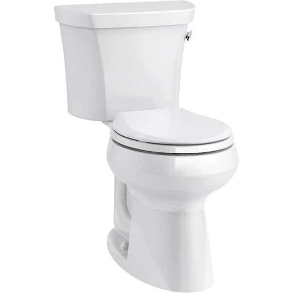 KOHLER Cachet Quiet-Close Round Closed Front Toilet Seat with Grip-Tight Bumpers in White