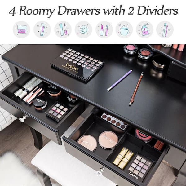 https://images.thdstatic.com/productImages/14329afe-704a-4bc6-8841-edc9f704e5a8/svn/black-forclover-makeup-vanities-lk660-hw043bk-c3_600.jpg