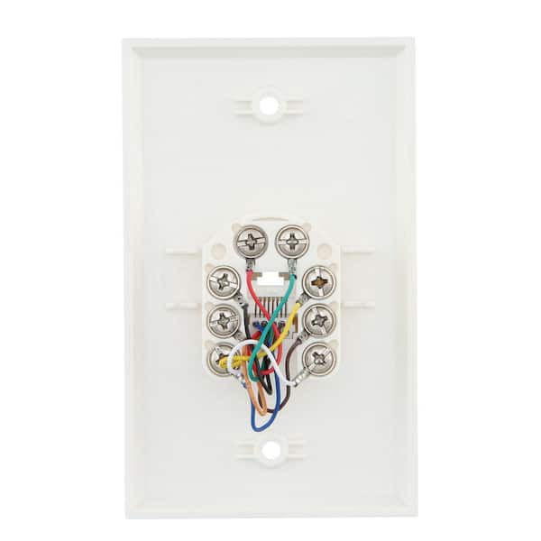 1 Gang Ethernet Wall Plate Pack, Ethernet Wall Plug Wiring Diagram