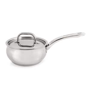 Belly Shape 1.5 Qt. 18/10 Stainless Steel 6.25 in. Sauce Pan SS Lid