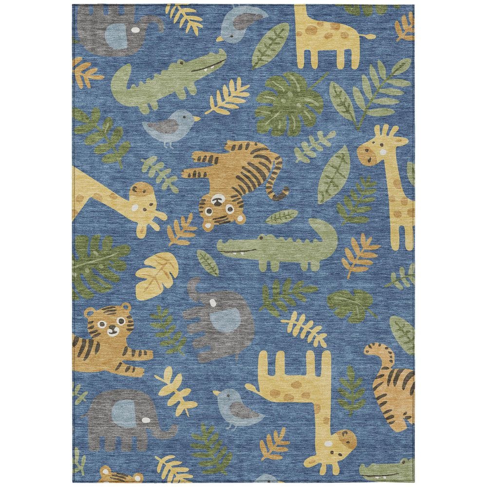 Chantille Machine Washable Indoor/Outdoor Abstract ACN2578 Blue 3 ft. x 4 ft. Area Rug price history on PriceWatchPro