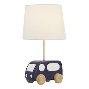 Abdikarim 16 '' Blue Bedside Table Lamp