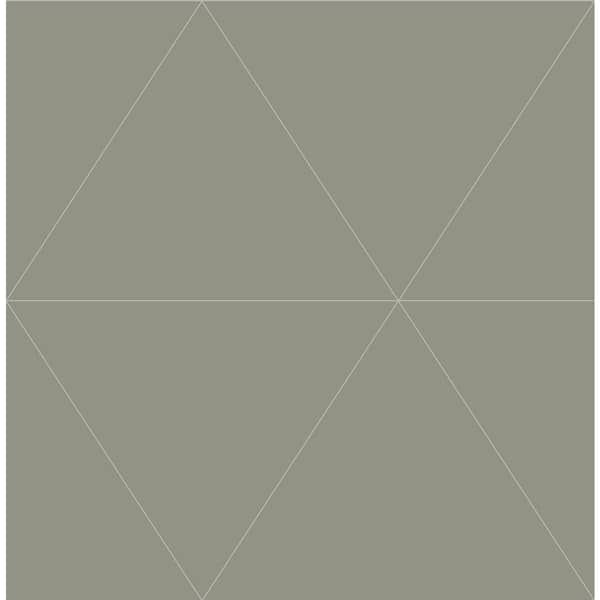 A-Street Prints Grey Twilight Silver Geometric Wallpaper Border Sample