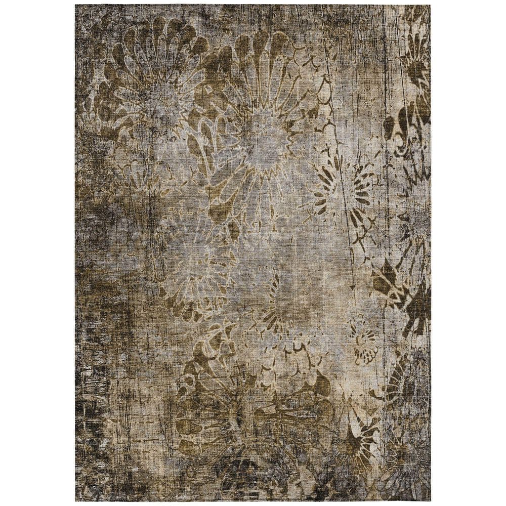 Chantille Machine Washable Indoor/Outdoor Abstract ACN2224 Brown 9 ft. x 12 ft. Area Rug price history on PriceWatchPro