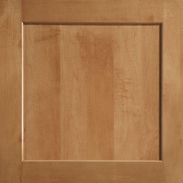 American Woodmark 14-9/16x14-1/2 in. Cabinet Door Sample in Townsend Maple Spice