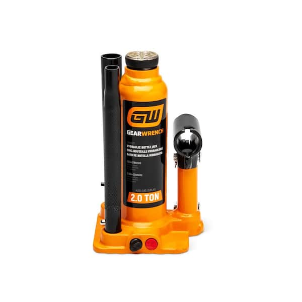 2-Ton Hydraulic Bottle Jack with Handle Storage