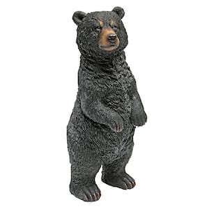 10 in. H Black Bear Standing Statue