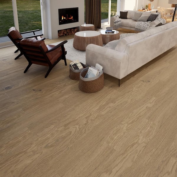 Hunt Mountain Oak 22 MIL x 8.7 in. W x 48 in. L Click Lock Waterproof Luxury Vinyl Plank Flooring (20.1 sq. ft./Case)