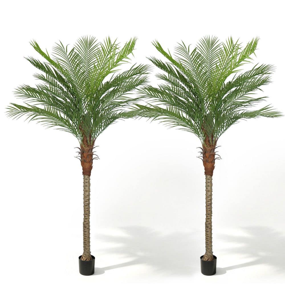 Vitalismo 8 ft. Artificial Palm Tree UV-Resistant Adjustable