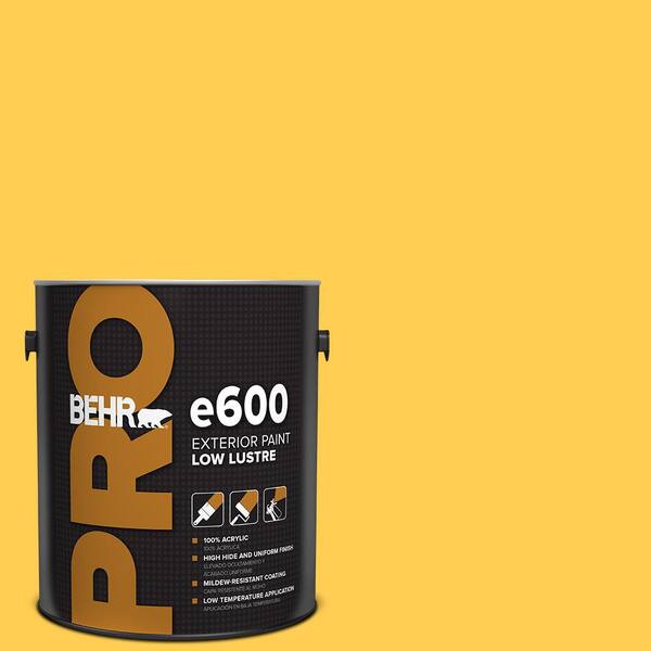 BEHR PRO 1 gal. #330B-6 Lemon Sorbet Low Luster Exterior Paint