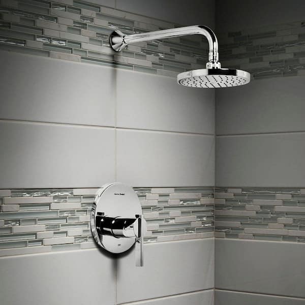American Standard - Berwick 1-Handle Shower Faucet Trim Kit Rain Showerhead in Polished Chrome (Valve Sold Separately)