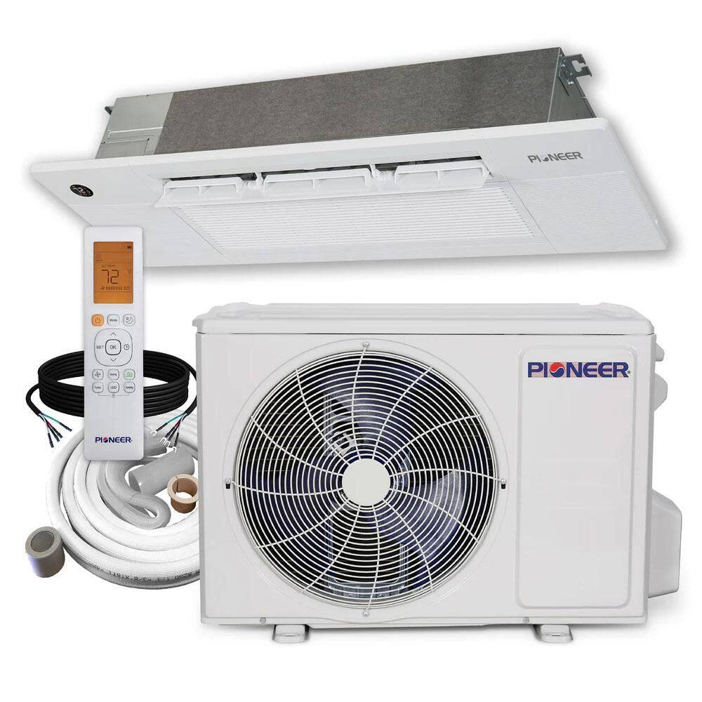18,000 BTU 1.5 Ton Ductless Mini Split 22 SEER Single-Way Ceiling Cassette Air Conditioner with Heat Pump 230-Volt price history on PriceWatchPro