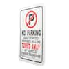 Everbilt 18 in. x 12 in. Aluminum No Parking Tow Away Sign 31284 - The ...