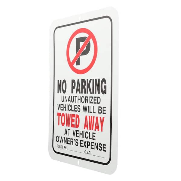 No Parking Loading Zone Sign 8"x12" Aluminum Signs Retail Store 