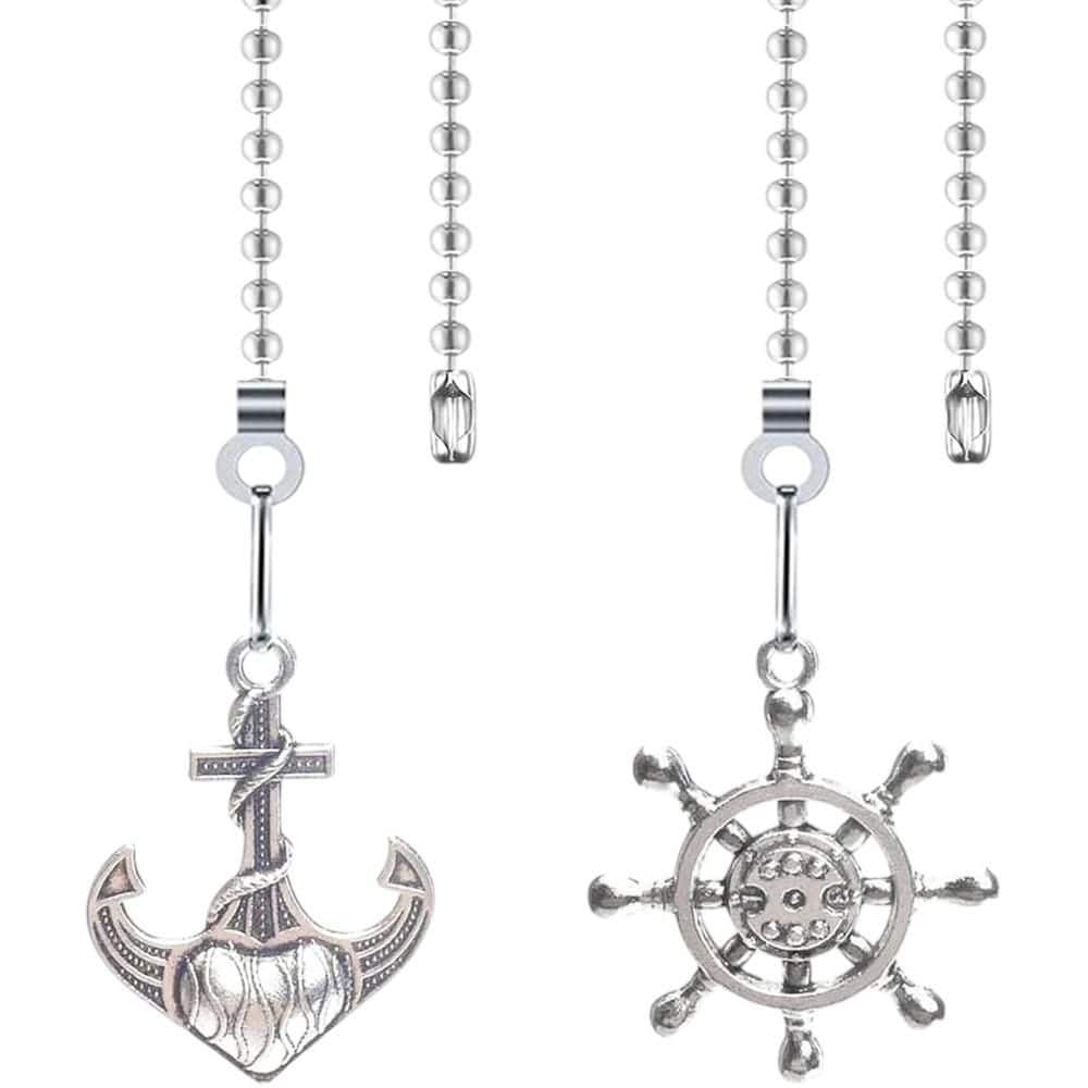 2-Pack 12in. Nickel Ceiling Fan Pull Chains with Connector price history on PriceWatchPro