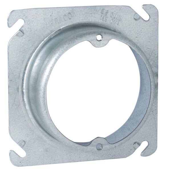 RACO 4 in. Square Fixture Cover, Raised 1-1/4 in. (25 Pack)