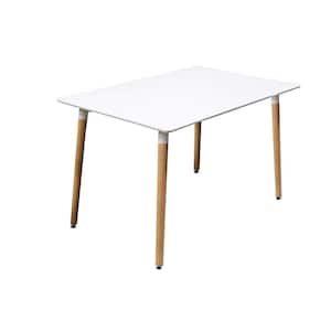 Rudy 47 in. White Rectangular Dining Table